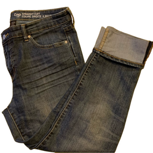 Gap straight cuff crop jeans.